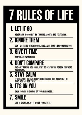 7 Rules of Life