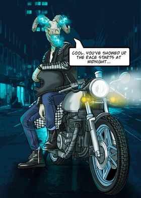 Urban Fantasy Demon Rider