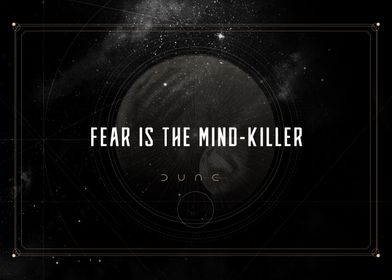 'Fear is the mind-killer' Poster by Dune | Displate