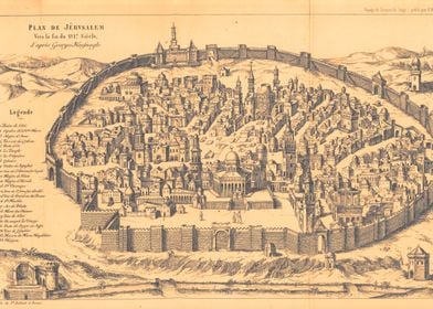 Jerusalem ancient city map
