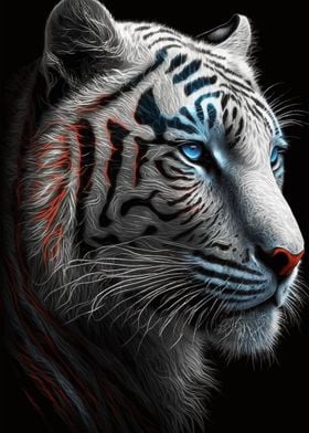 Inspirational White Tiger