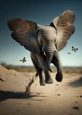 Elephant Flying Animal