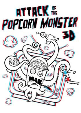 Popcorn Monster 3D