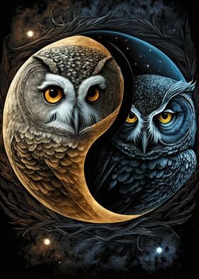 Owl Yin Yang