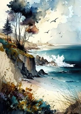 Wild Coastal Landscape