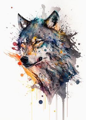 WOLF WATERCOLORS