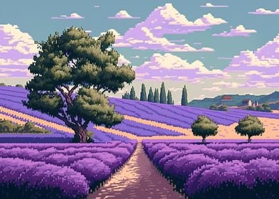 16bit Lavender fields 01