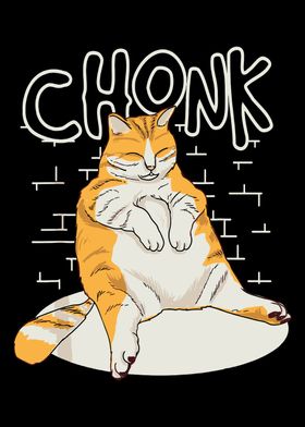 Chubby Cat Chonker Chonk 