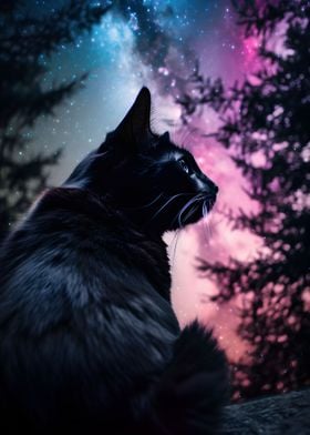 Cat Galaxy Animal Nature