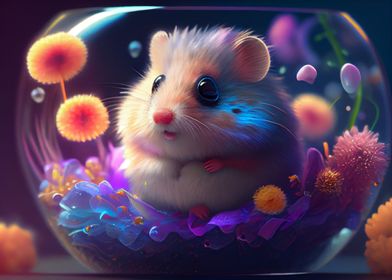 Colorful hamster