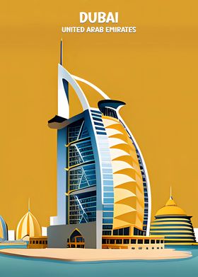 Dubai Modern Design Poster