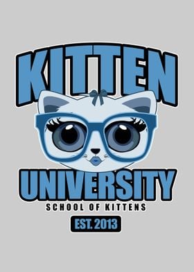 Kitten University Blue