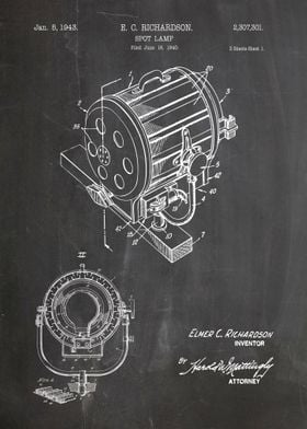 Spot lamp patent