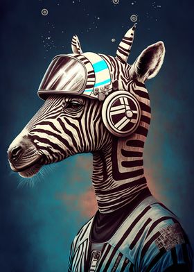 Zebra astronaut