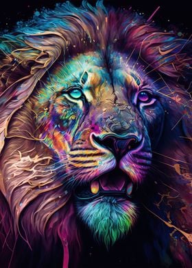Lion neon