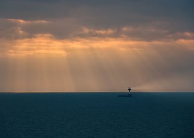 Lighthouse at sunset