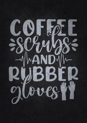 Coffee Scrubs Rubber Glove