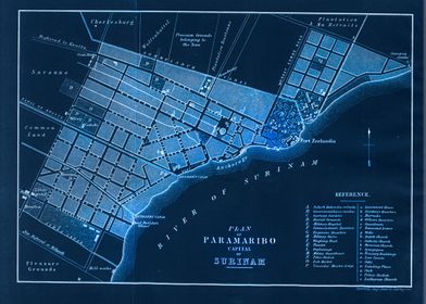 Paramaribo Suriname map