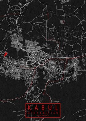 Kabul City Map Oriental