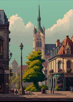 Limoges Pixel art