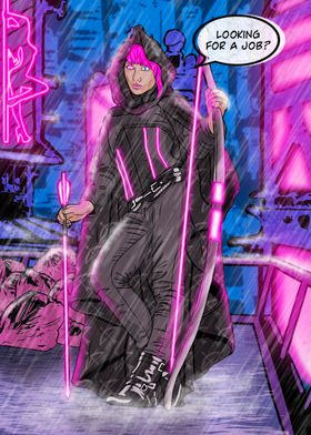 Cyberpunk Archer