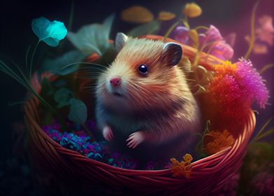 Colorful hamster