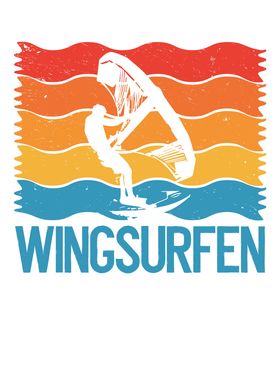 White wingsurfing colorful