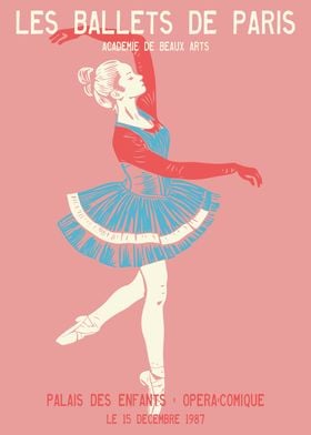 Paris Ballerina Poster