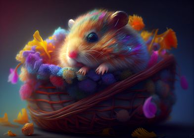 Colorful hamster