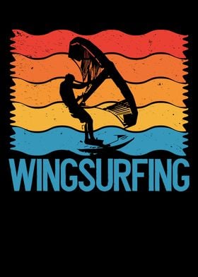 Color wingsurfing man