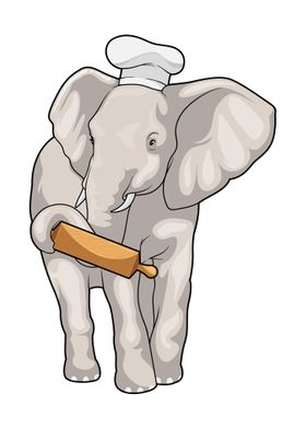 Elephant Baker Rolling pin