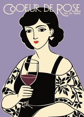 French Wine Poster