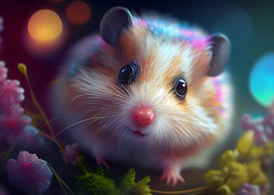 Colorful hamster