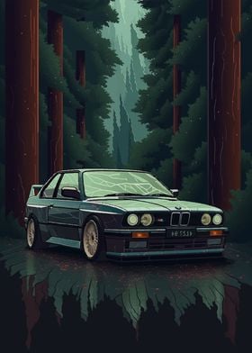 BMW illustration car