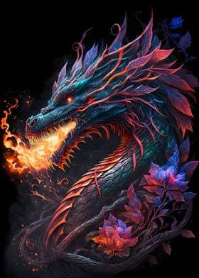 Flowers Dragon