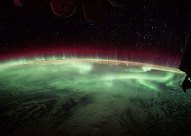 The aurora from the ISS