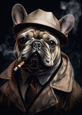 French Bulldog Gangster