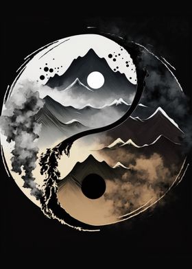 Mountains Yin Yang