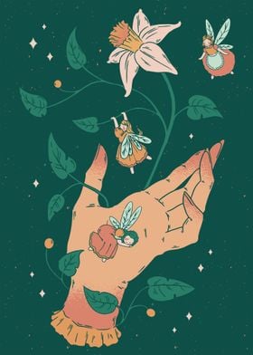 Hand With Little Fairies