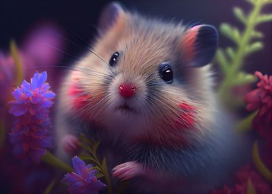 Colorful hamster