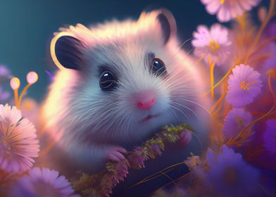 Colorful hamster