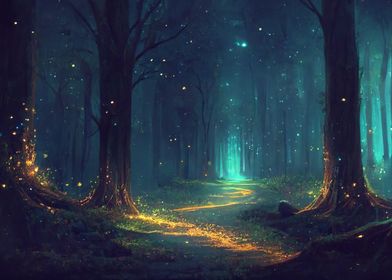 Fantastic Night Forest