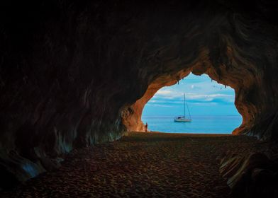 cave and sea