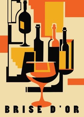 French Wine Poster