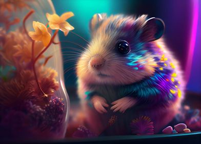 Colorful hamster