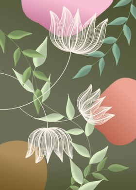 Lotus Flower Line Art
