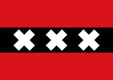 Amsterdam City Flag