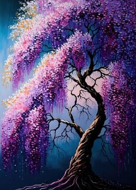 Wisteria Tree Colorful 