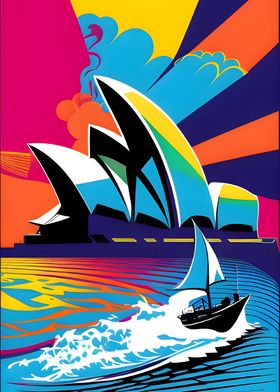 Opera Sydney Colors PopArt
