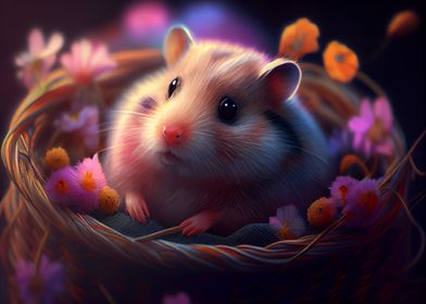 Colorful hamster